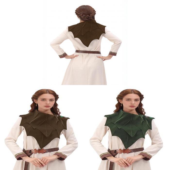 Renaissance Elf Druid Cloak With Plush Fabric For Cosplay And Halloween Costumes
