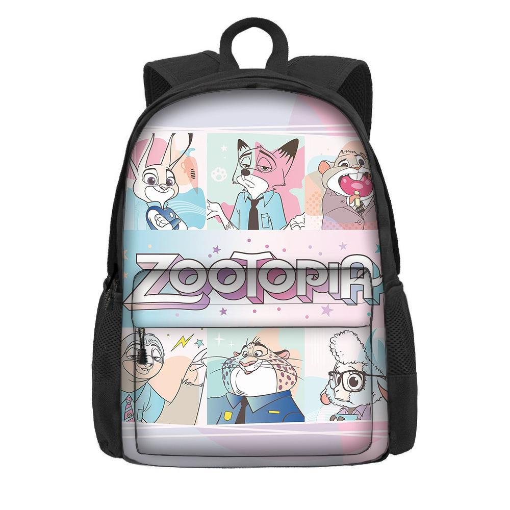 Мультяшный рюкзак на тему «Зверополис 2» для учеников начальной школы, большая вместимость, легкий рюкзак на два плеча