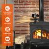 5 Blades Heat Powered Stove Fan Fireplace Fan Quiet Operation Circulating Warm Air No Battery