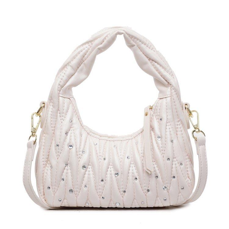 Корейская версия нишевой плиссированной сумки-пельменя, трендовая универсальная сумка-полумесяц с ощущением высокого класса, женская наплечная сумка-мессенджер