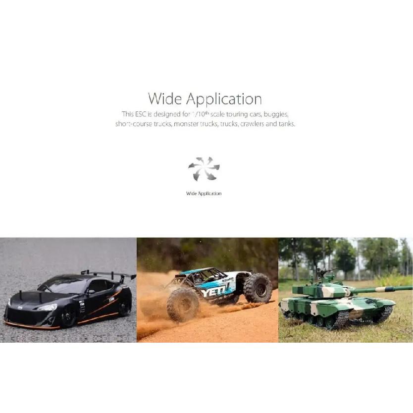 Original HobbyWing QuicRun 1060 60A Brushed Electronic Speed Controller ESC For 1:10 RC Car Waterproof