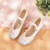 Summer Mercerized Satin Retro Cheongsam Ancient Chinese Dress Shoes Hanfu Shoes Single Shoes