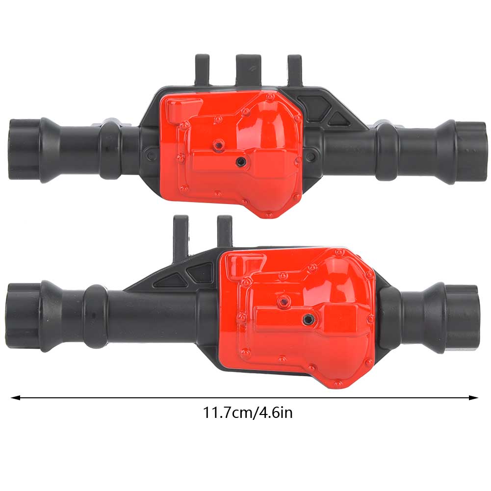 Металлические корпуса переднего и заднего мостов для Traxxas TRX4 1/10 модель автомобиля (Черный Красный)