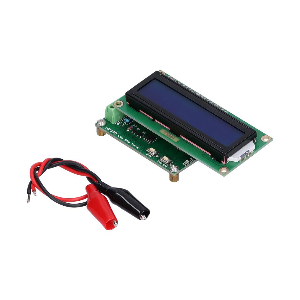 Омметр низкого сопротивления Миллиомметр Точный тестер емкости HR390 с зажимом типа «крокодил»