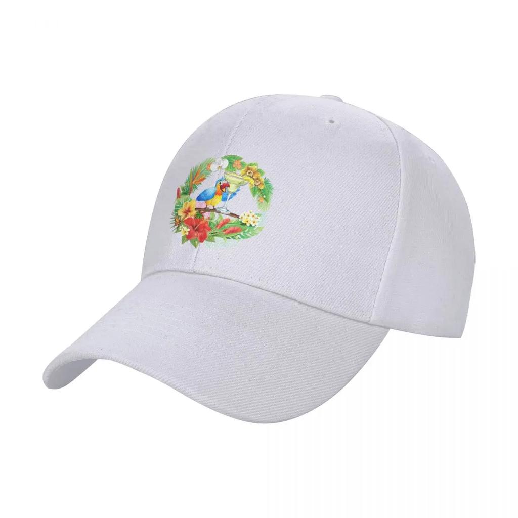 Parrot with a Margarita Baseball Cap mens big size hat hats for men Rugby Boy Child Womens
