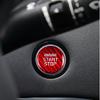 RED Carbon Fiber Car Engine Start Switch Cover Sticker For Kia Stinger 2018-