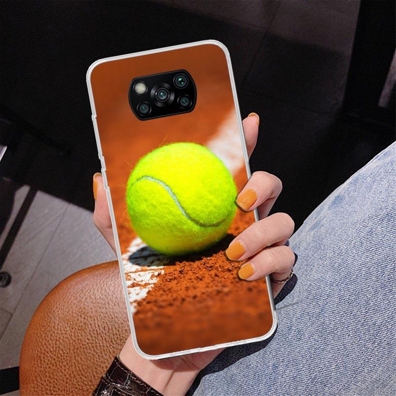 Tennis Sport Phnoe Case for Xiaomi Poco X5 X6 X7 Pro X4 Gt F7 Ultra M8 M7 Redmi 15C 15 13C 13 12C 12 Unique Cover Coque Poco X7