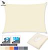 Прямоугольный солнцезащитный парус 4x2/3/5/6M водонепроницаемый 98% УФ-блокирующий солнцезащитный тент для наружного сада, патио, вечеринки, солнцезащитный тент