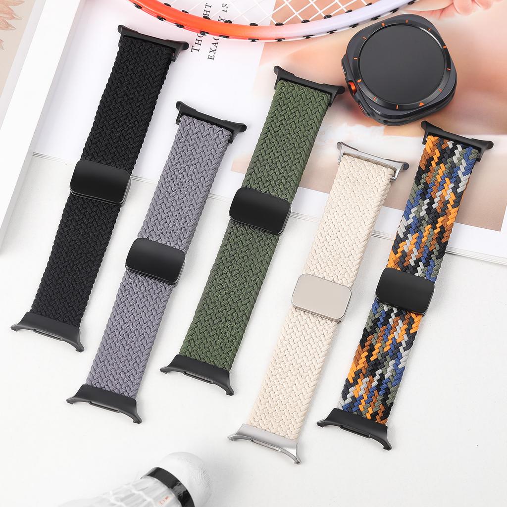 Плетеные ремешки для Samsung Galaxy Watch Ultra 47 мм, магнитный спортивный браслет, ремешок Galaxy Watch 7 Ultra