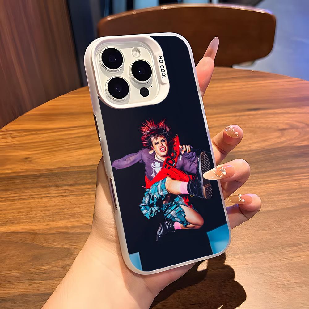 Y-Yungblud Hot Singer Phone Case For IPhone 17 Air 16 15 14 Plus 13 12 11 Pro 7 8 XS Max XR Silver White Bumper Case