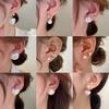 Сердце Круглые Серьги-подвески с Имитацией Жемчуга, Бабочкой, Листом, Тюльпаном для Женщин, Свадебные, Геометрические, с Цирконами, Модные, Креативные Аксессуары