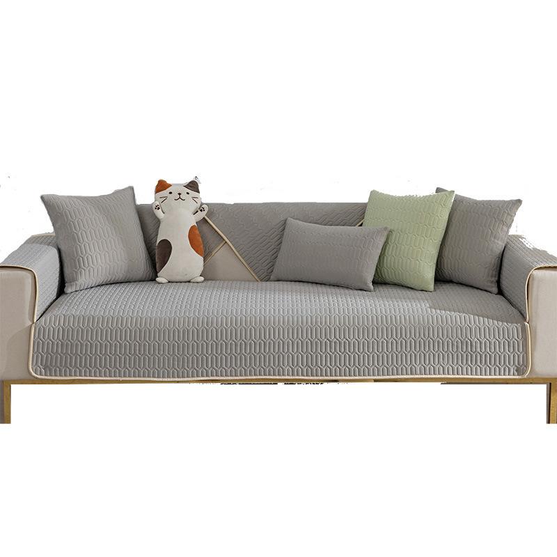 Ice Silk Sofa Cushion Four Seasons Universal Non-Slip Mat Sofa Cover Slipcover Summer Summer High-End Cover Cloth