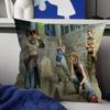 Popular Kpop Group XXLov Cartoon Cushion Cover Inches Farmhouse Decor Home Throw Pillow Covers for Couch Decorations