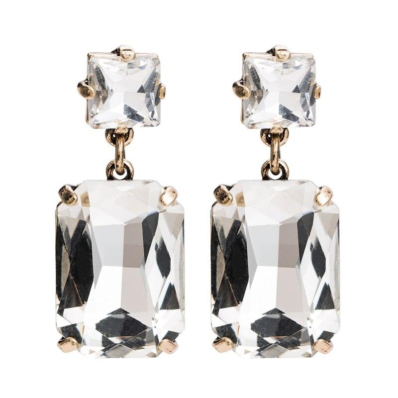 Pinkdudu Simple Geometric Acrylic Multicolor Drop Earrings Fashion Alloy Gold Plated Earrings for Women Jewelry Gifts PD639