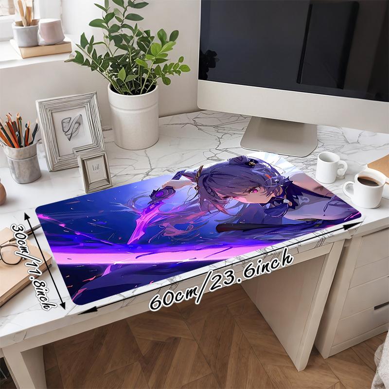 1Pc Ethereal Sword Dance Gaming Mouse Pad Keyboard Desk Mat Non-slip Rubber Lock Edge Waterproof Computer Mousepad for Office Home Decor S1670