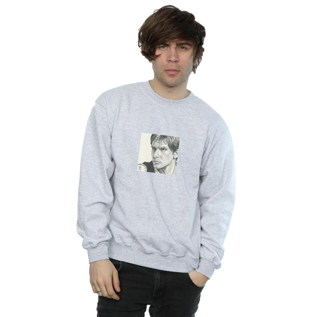 Star Wars Mens Han Solo Drawing Sweatshirt