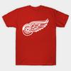 Мужская черная футболка с принтом Detroit Red Wings Ferris Bueller Печать на трансферной бумаге без вырезания Хлопковая футболка