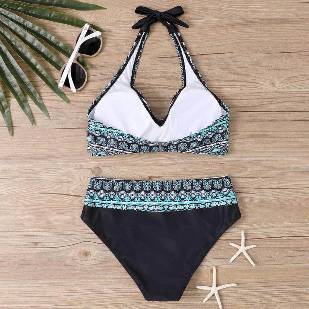 Женское модное бикини с разрезом и высокой талией, с подушечками для бюстгальтера и без стального купальника с бюстгальтером