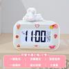 Cute Doll Alarm Clock Luminous Clock Student Desk Clock Mute Temperature Mini Clock