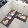 Моющийся кухонный напольный коврик для гостиной, длинный ковер для спальни, коврик для ванной комнаты, входной коврик для туалета, противоскользящие впитывающие коврики против усталости