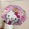 1pc Hello Kitty Teddy Bears Umbrella with Plastic Handle,Suitable for All Seasons Home Travel Outdoor UmbrellaSanlio539