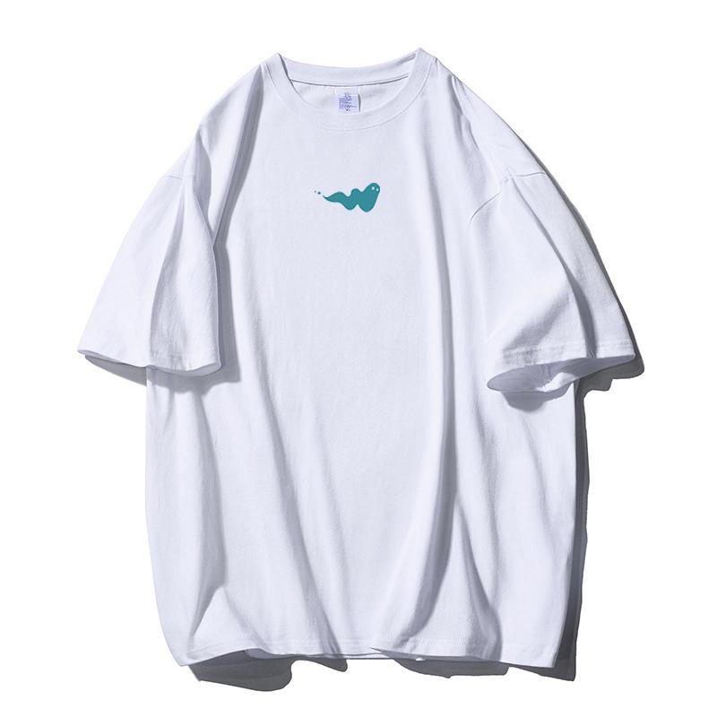 Shellsuning большие футболки с принтом для женщин, летние новые повседневные винтажные хлопковые мягкие базовые футболки с круглым вырезом, уличная одежда, одежда для пар, корейские готические топы