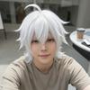 Jujutsu Kaisen Gojo Satoru Cosplay Wig Short White Hightemperature Silk For Anime Fans