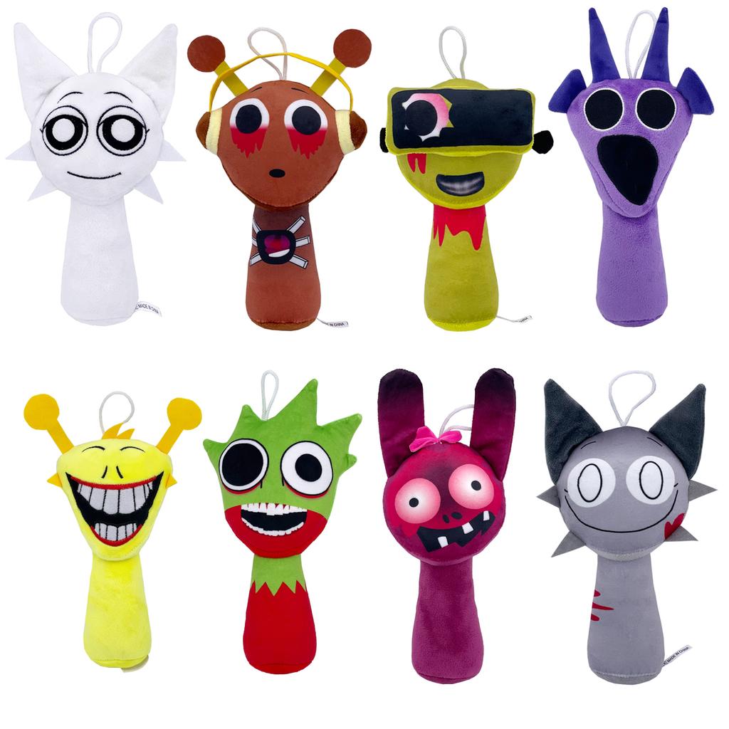 Plush Sprouts Toys Sprunki Incredibox Plush Doll Sprunki Game Cartoon Pillow Kids Birthday Gifts Stuffed Dolls Christmas Gift