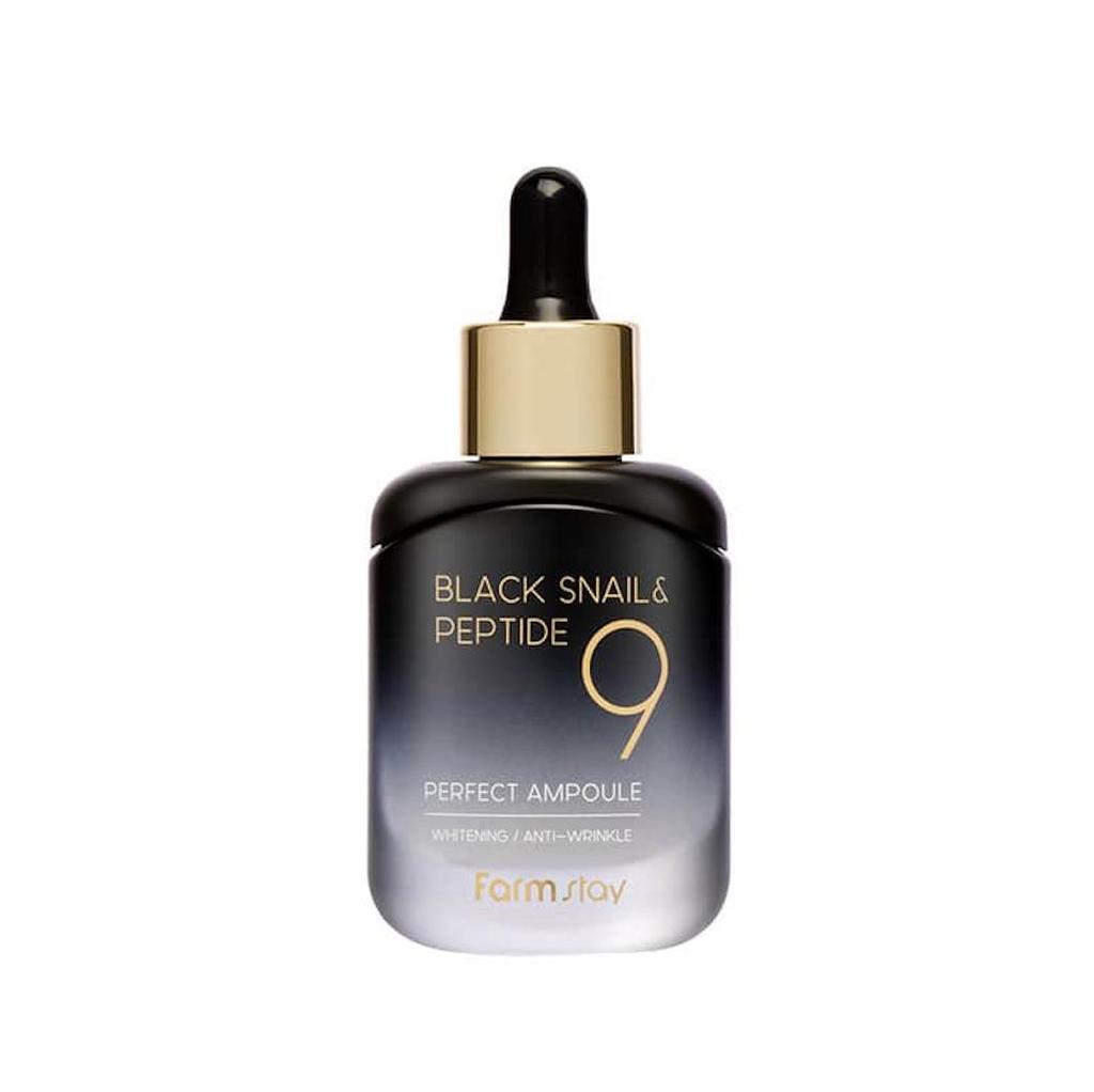FARM STAY Black Snail & Peptide 9 Perfect Ampoule 35ml (3 Options)