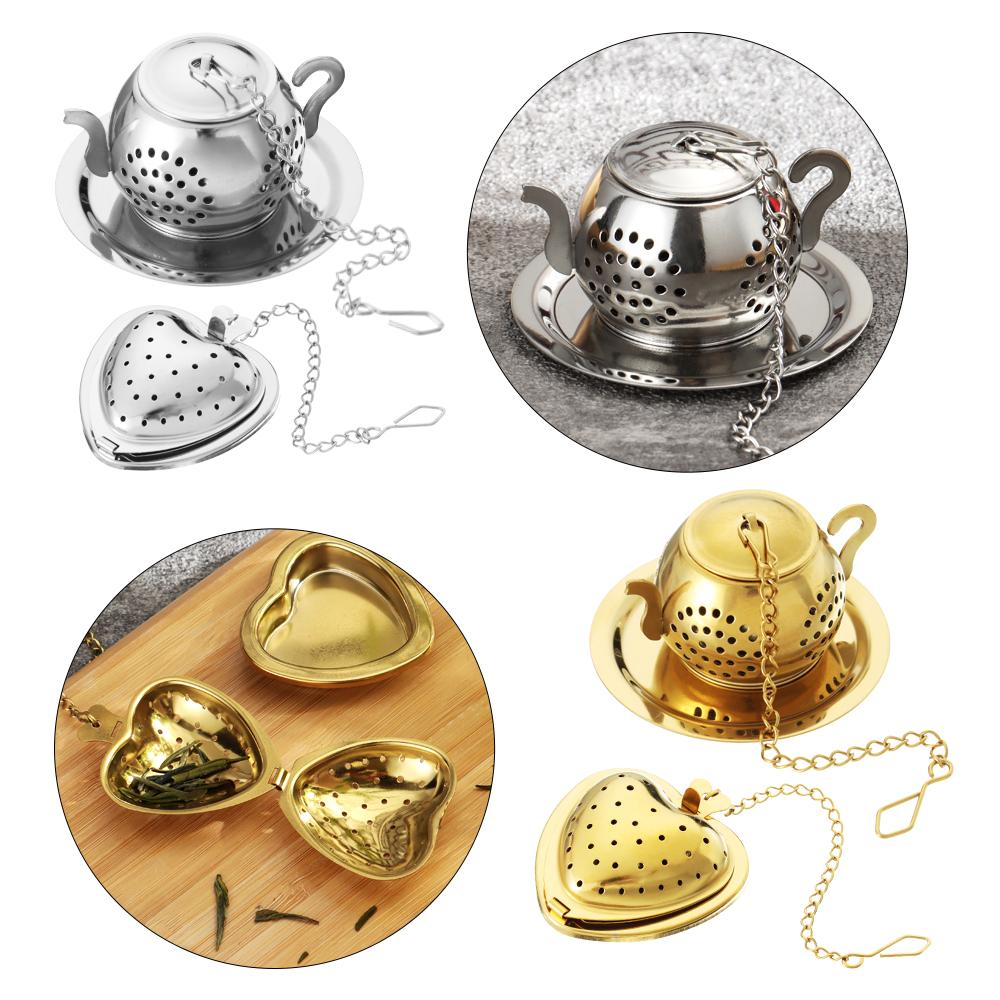 3D Чайный Шар Сердце Ситечко для Заваривания Чая Чайник Из Нержавеющей Стали
