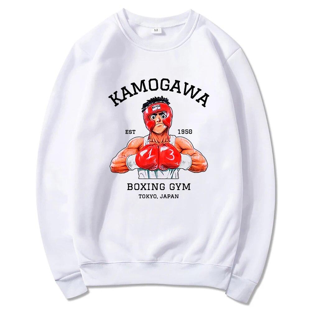 Anime Hajime No Ippo Kamogawa Boxing Gym Hoodies Winter Unisex Crew Neck Hoodie Spring/Autumn Classic Sweatshirt Harajuku Sudaderas