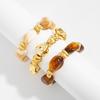 3 Pcs/Set Irregular Beaded Bracelets Bohemian Style Bangle Fashion Hand Chain  Women