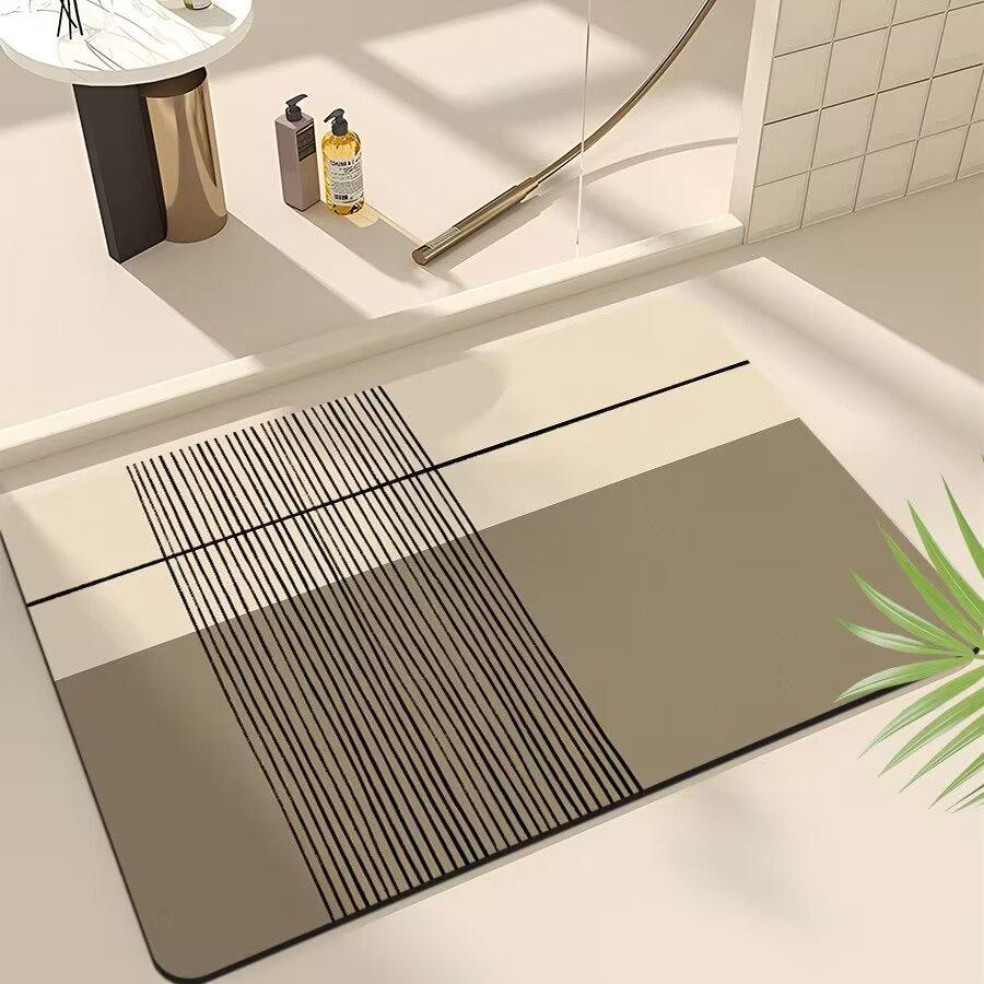 Коврик для ванной комнаты, туалет, нескользящий коврик для унитаза, диатомитовый коврик для двери в ванную, впитывающий, быстросохнущий, мягкий коврик для ног