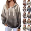 Women's Fashion Casual Long Sleeve Solid Color Hooded Sweatshirt Tops