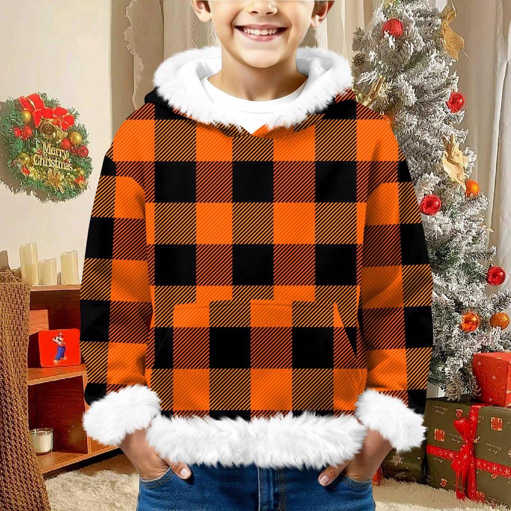 Children's Sweatshirt Girls Boys Long Sleeve Lightweight Casual Hoodie Loose Comfortable Sweatshirt