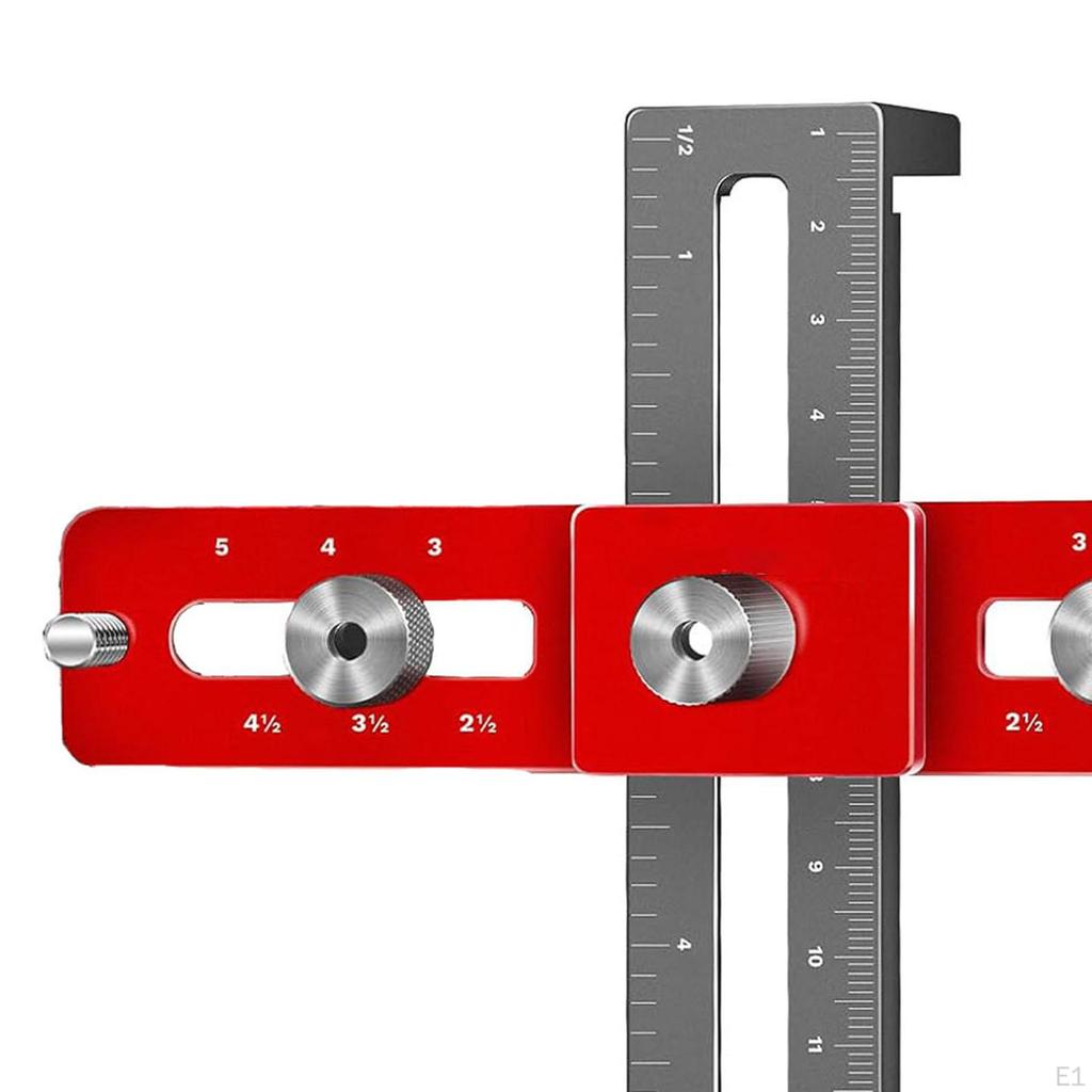 Cabinet Handle Template Tool Hardware Jig Set Aluminum Alloy Drill Guide for