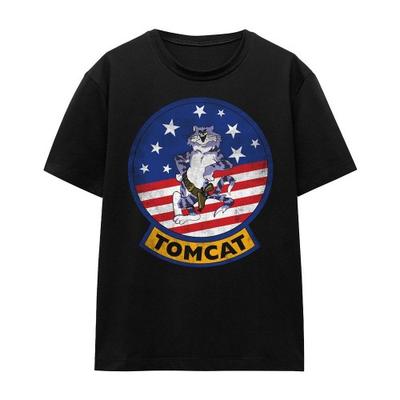 Top Gun Унисекс футболка для взрослых с логотипом Tomcat