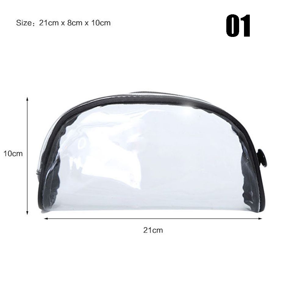 Clear Portable Waterproof Travel Pouch PVC Toiletry Case Cosmetic Bag
