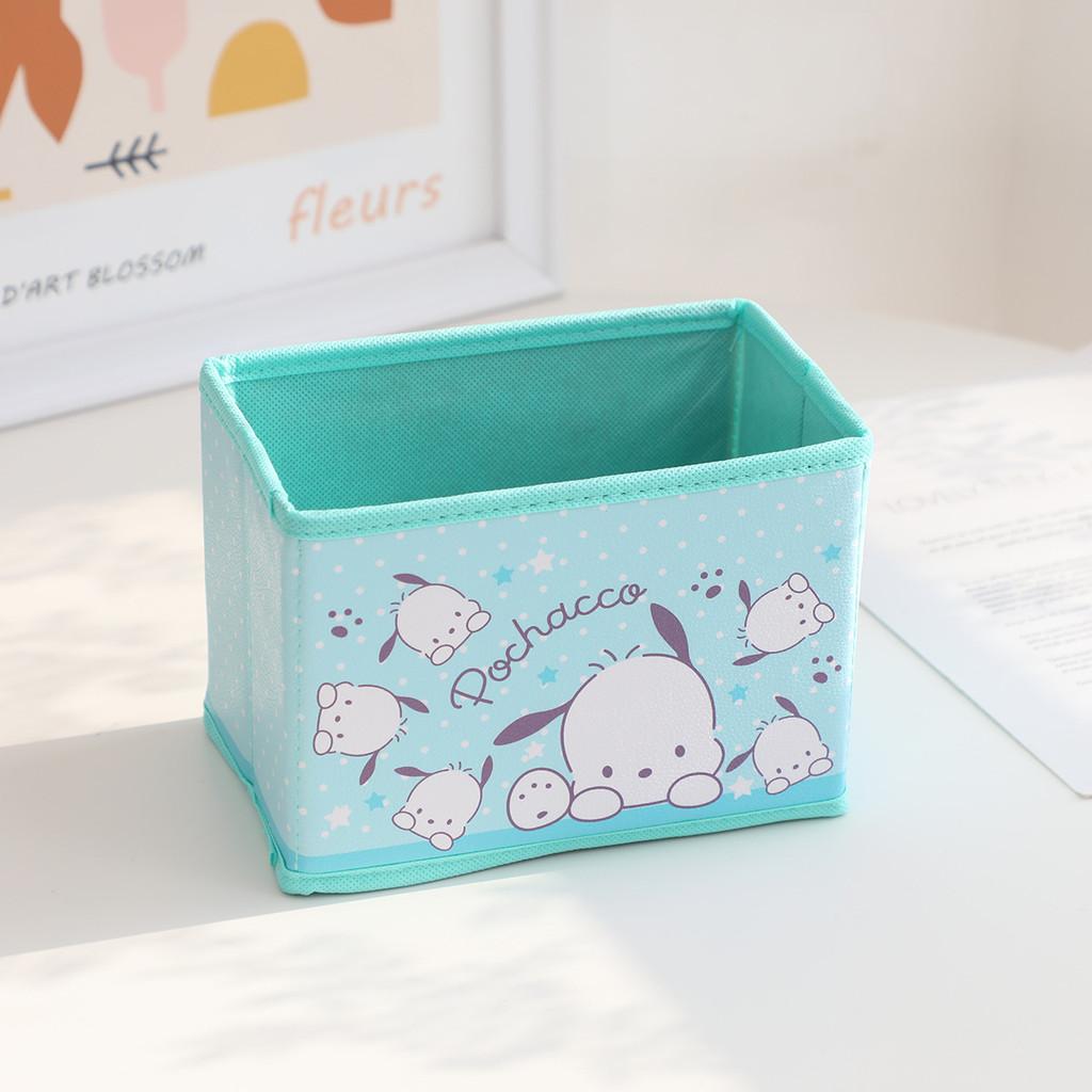 Hello Kitty Kuromi Cinnamoroll My Melody Узор Складной Настольный Органайзер для Хранения Косметики и Офисных Принадлежностей