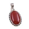 Natural Carnelian Gemstone Handmade 925 Solid Sterling Silver Pendant 1.50" F9T71