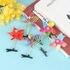 10Pcs 3D Windmill Hair Clip Child Girls Colorful Rainbow Duckbill Hairpin Plasti