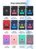 «Цветной защитный чехол 3 в 1 с подставкой и защитой от падений для iPad 10,9 дюйма» (2022)"