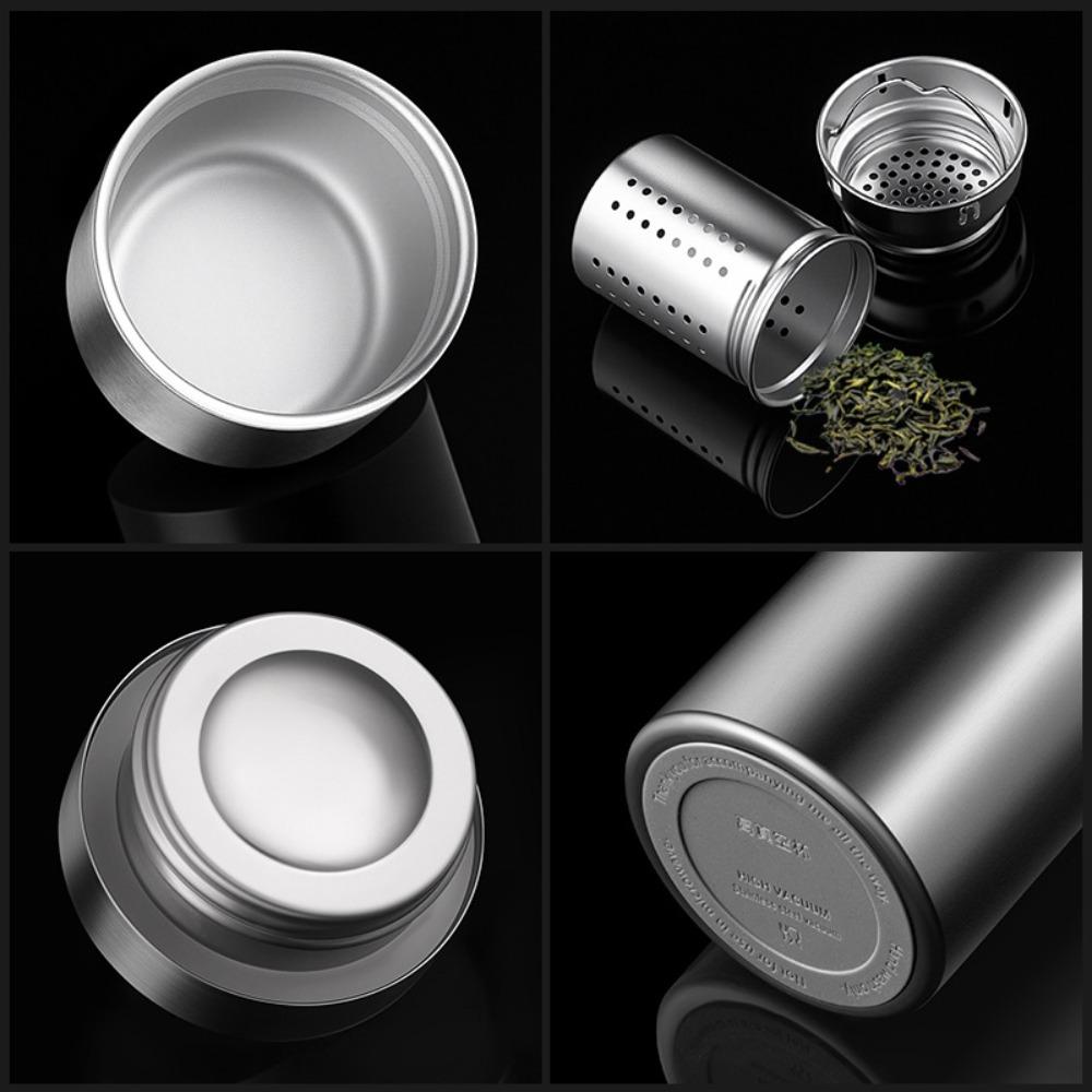 316 Stainless Steel Travel Insulated Cup with Filter Vacuum Flask Sports Thermos Bottle Man