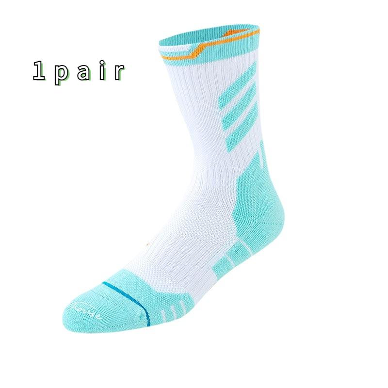 Мужские утолщенные антибактериальные практичные баскетбольные элитные носки среднего размера 39–44, профессиональные спортивные носки