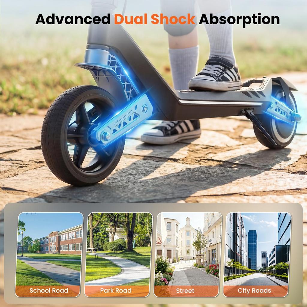 iScooter K6 Kids Electric Scooter with Bluetooth Speaker,21.6 V 2.6 Ah Battery