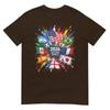 2026 Soccer World Usa Flag Burst Fan Tee TShirt