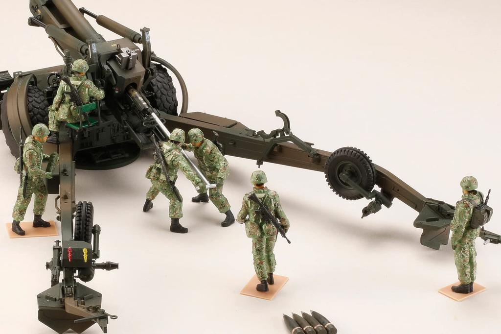 Hobby Japan HJM Военная серия Наземные силы Полевой набор спецназа Пластиковая модель HJMM002 Цветной пластик 1/35 №2 Самоходная FH-70