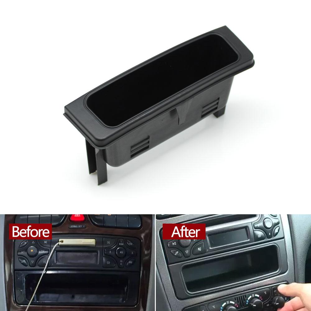 Car Front Center Console Radio Black Storage Tray Box For Mercedes Benz C CLK Vito G Class W203 W209 W639 W463 2036830291