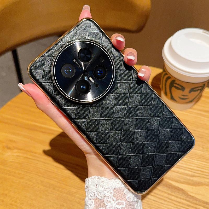 Применимо к чехлу для мобильного телефона Huawei mate70pro, металлический, полностью закрывающий объектив, защитный чехол Mate70, модель M70pro + с гальваническим покрытием