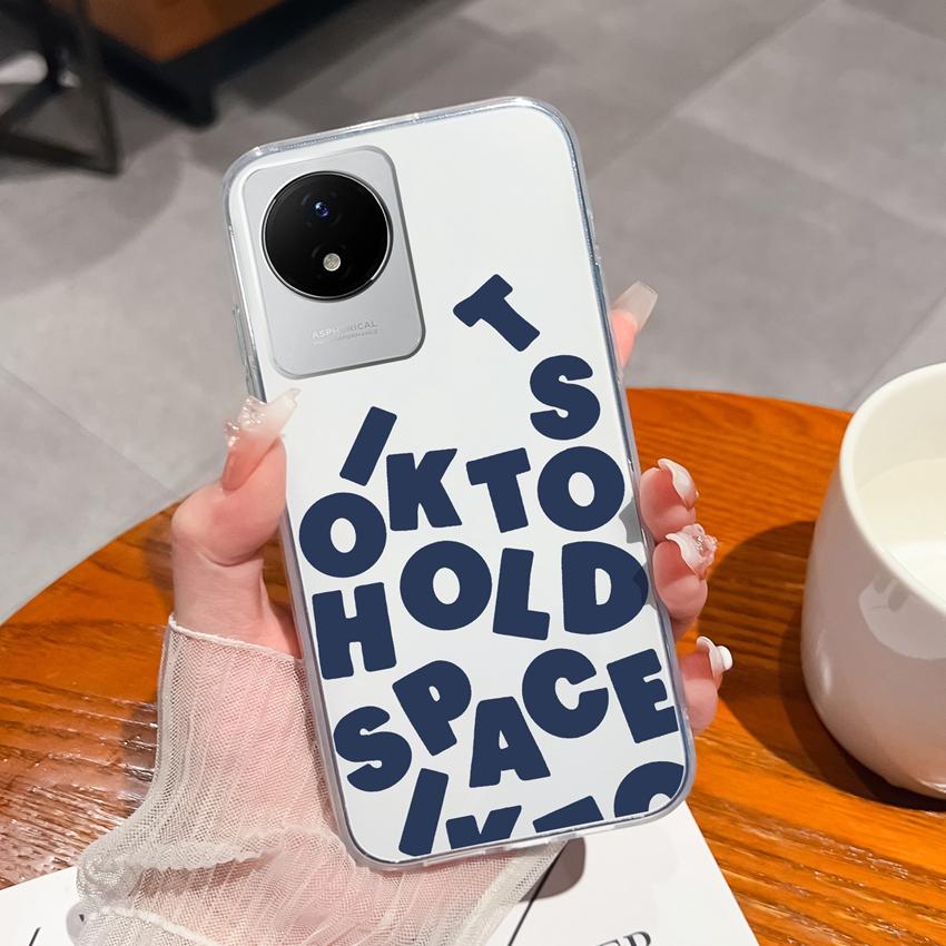 Для Vivo Y02 Y02A Y02S Y10 Y11 Y12 Y12a Y13 Y15 Y15a Y16 Y17 Y19 Прозрачный ТПУ чехол с рисунком океанического кита, противоударная задняя крышка для Vivo, силиконовый чехол для телефона